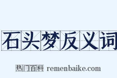 石头梦反义词是什么意思的图片